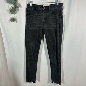 GAP | Inner Cozy Leggings Black Jeans Skinny Leg Raw Hem Women’s Size 31